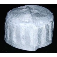 White Prayer Cap (Large Kufi) | Fine Knit | Dar-us-Salam