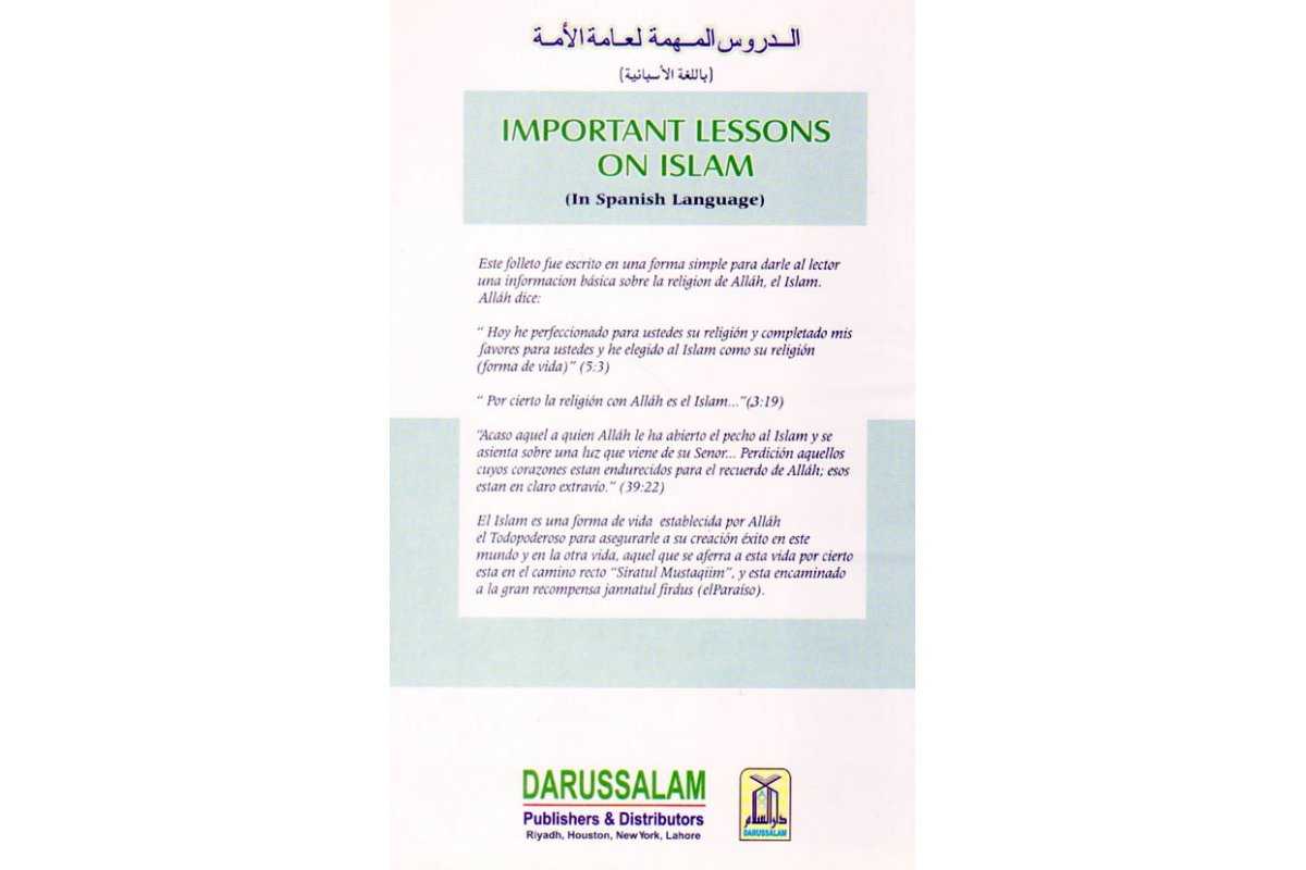 Spanish: Lecciones Generales Sobre el Islam | Shop Dar-us-Salam
