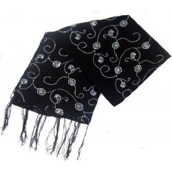 Black Hijab with Diamond Trim | Order Now at Dar-us-Salam