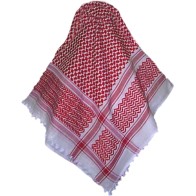 Shemagh / Ghutra / Scarf for Men (Red/White) | Dar-us-Salam