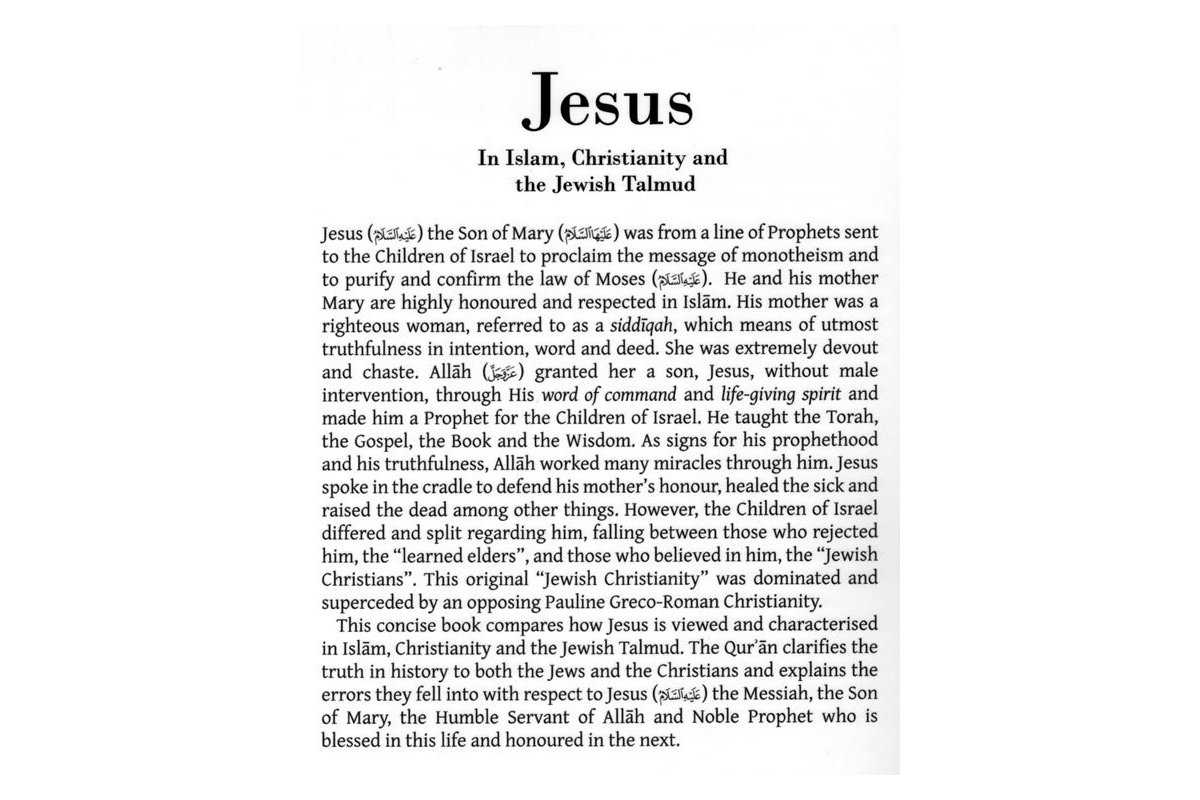 Jesus in Islam, Christianity and the Jewish Talmud