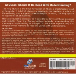 Al-Quran: Should it be read with Understanding? (CD)