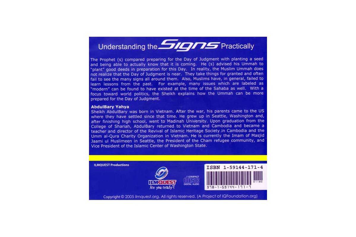 Understanding the Signs Practically (CD)