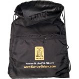 Drawstring Backpack with Front Zipper Pocket