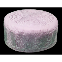 White Prayer Cap (Large Kufi) | Fine Knit | Dar-us-Salam