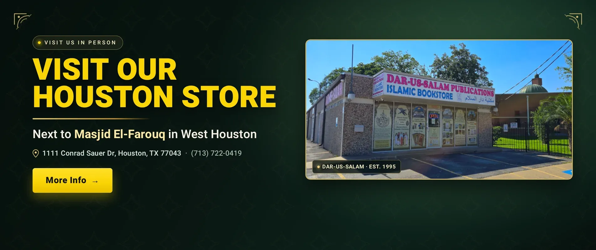 Visit us in Houston
